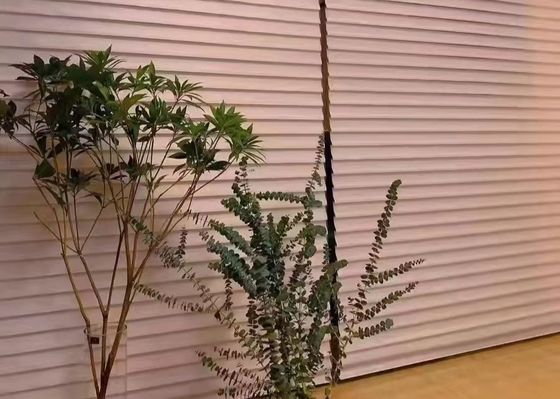 ستائر شانجري لا ثلاثية جميلة كهربائية أعمى للمكتب