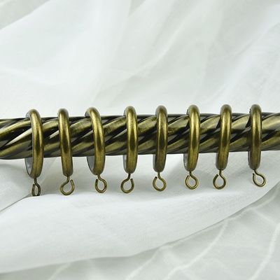 غرفة المعيشة 160/200/250/300/350/400 سنتيمتر قطب حديدي ملتوي قضبان ستائر دوارة واحدة بالجملة المغرب