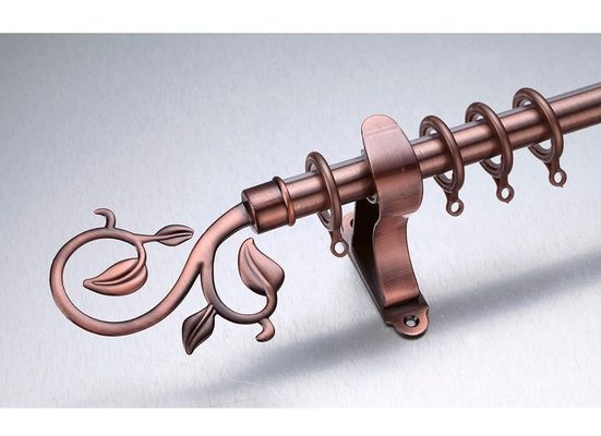 كينيا قضيب ستارة صبغ نهاية دائرية غطاء 72 &quot;إلى 144&quot; قضيب ستارة