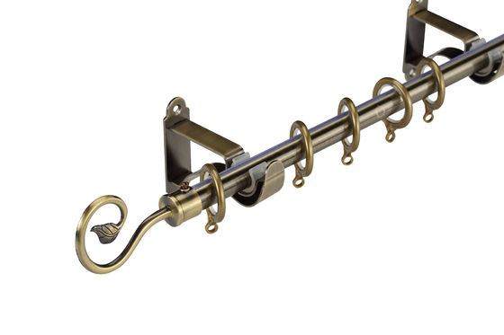 قضيب ألومنيوم قضيب سقف جبل ستارة قضيب دعامة مزدوجة جدار ستارة قوس