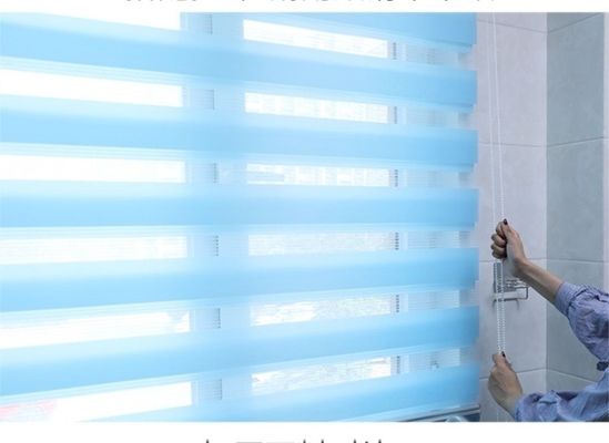 الستائر الأفقية المتداول زيبرا أعمى لغرفة المعيشة غرفة نوم