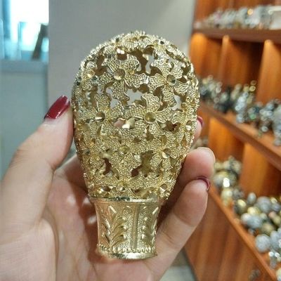 الجملة سعر قضيب الستارة الذهب اللون المعدني قبعات نهايات قضيب الستارة الملحقات