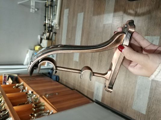 حامل ستارة نحاسية برونزية معدنية 28/19 ملم ستارة مزدوجة قضيب ستارة إكسسوارات