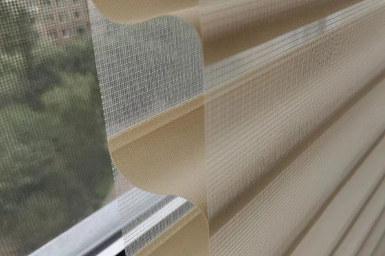 طبقتين من الغزل شانغري La Curtains نمط أنيق وشفاف لغرفة النوم