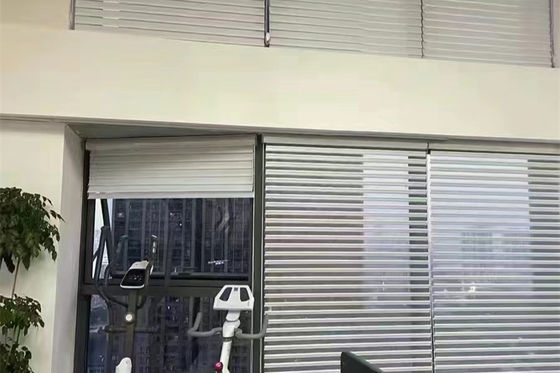 ستائر نافذة مزدوجة شفافة زيبرا بمحركات لفندق مكتب مقهى