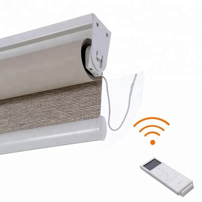 ستائر نوافذ ذكية ليلية نهارية بطبقة مزدوجة بنمط حمار وحشي مع تحكم ذكي