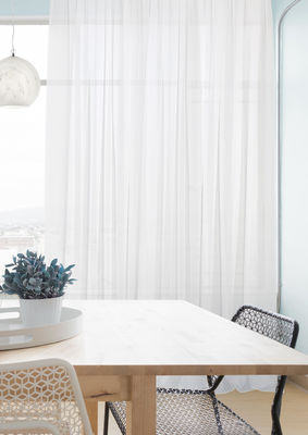 Soft Yarn Dream Curtain Window الستائر الرأسية بلون واحد ستارة شبه أعمى
